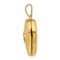 14K Yellow Gold Heart Locket Photo Pendant Jewelry 19.8mm x 15.5mm